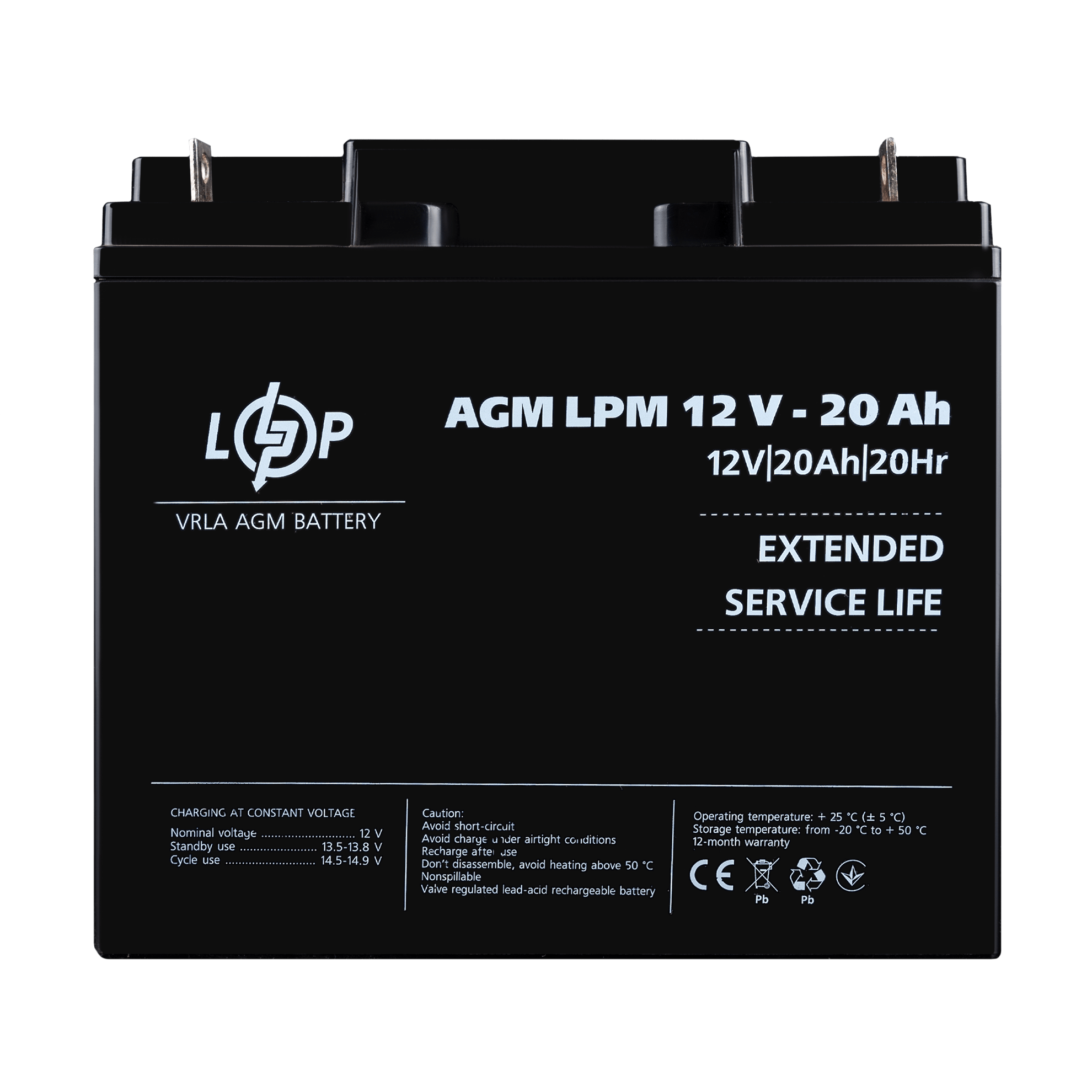 Акумуляторна батарея LP LPМ 12- 20АН типу AGM